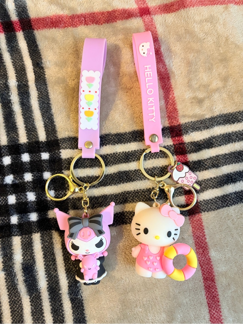 Hello Kitty & Kuromi Keychain